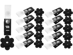 Conjunto De 4 Clipes De Plástico À Prova De Vento Para Bandeiras, Ideais Para Fixação Em Jardins. Gokoco