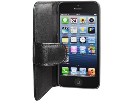 Capa iPhone 5, 5s, SE  Leather Preto