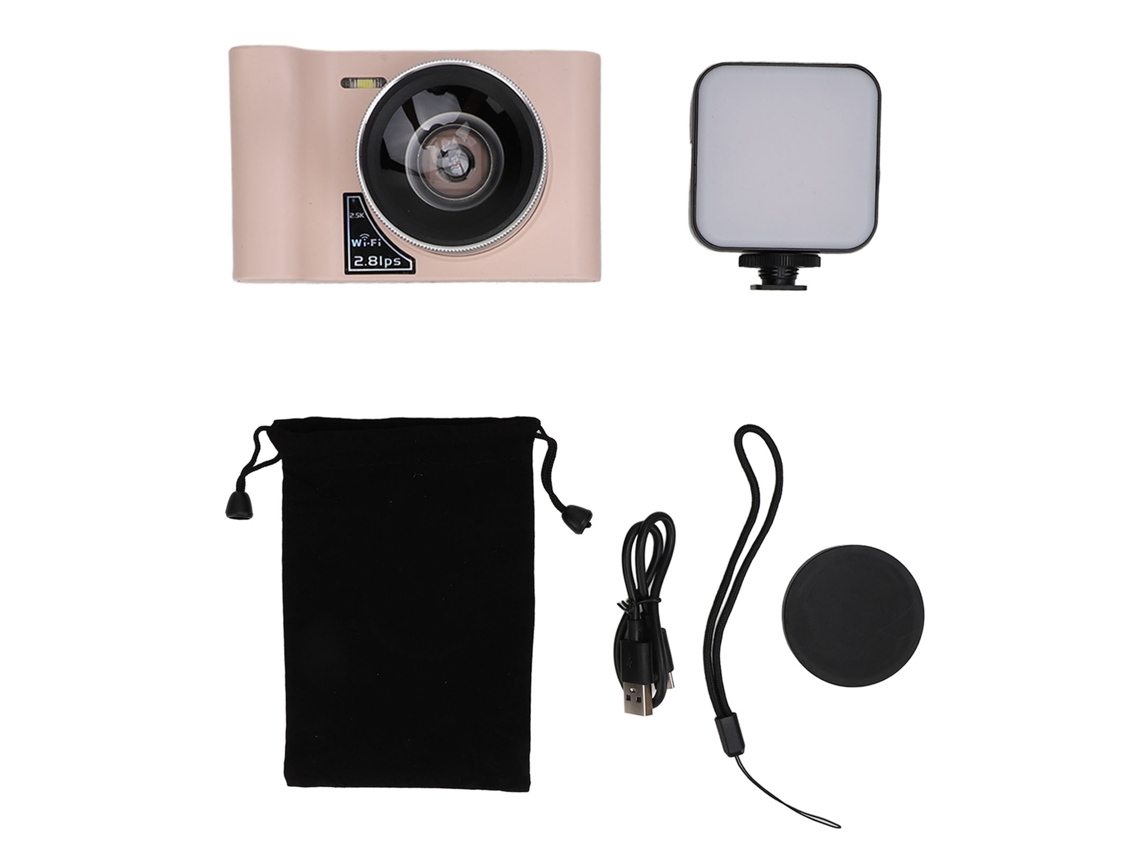 2026 câmara Digital 24mp com 2.5k, Tela de 2.8 Polegadas, Zoom 16x e Wifi para Vlogging