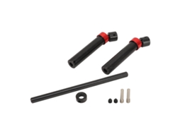 Mali eixo de Transmissão de Aço Rc para Axial Scx10 90046 Tamiya Cc01 Crawler 1/10 143 220mm Preto