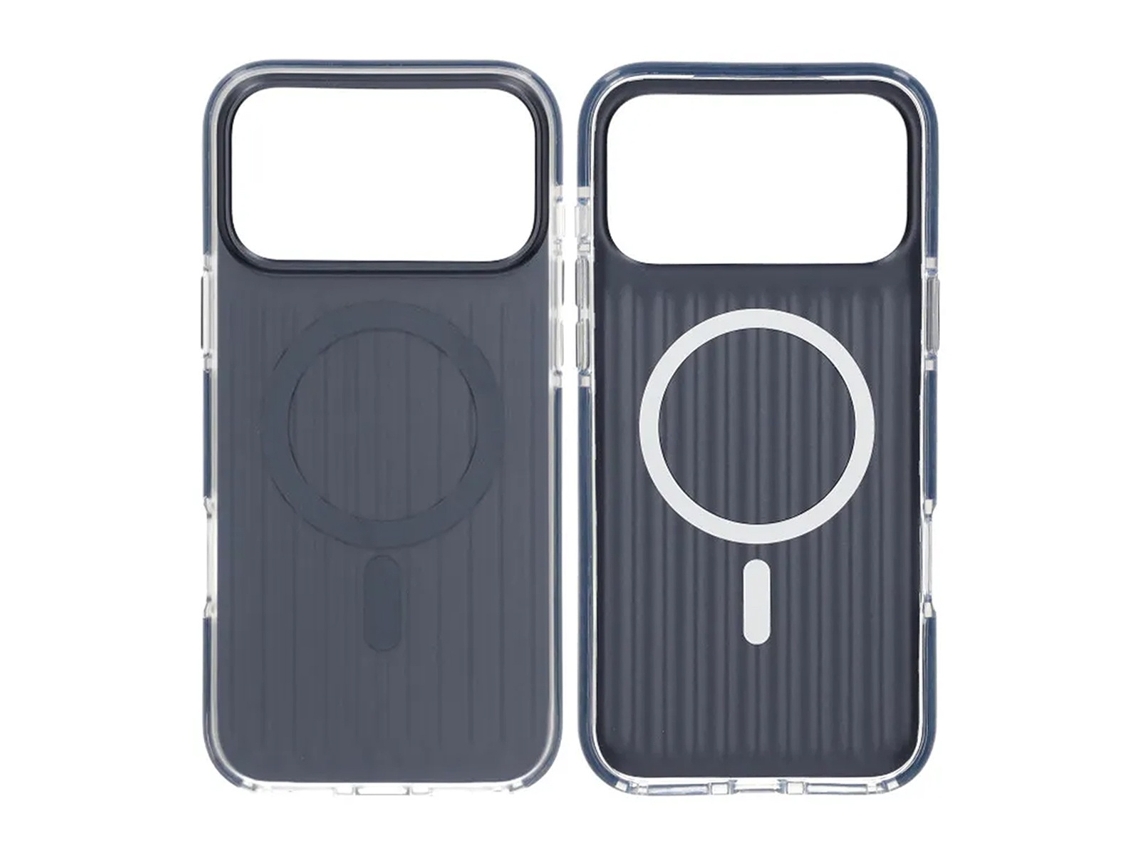 Capa Magsafe Ondulada Para Iphone 17 Pro Max - Azul Escuro