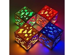 Lanterna De Pedra Luminosa Do Minecraft Com Minrio De Diamante Para Afastar Porcos Luz Noturna, Lmpada De Mineiro, Presente Pa Aquaforge