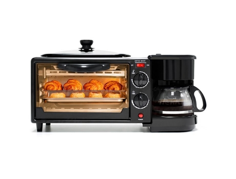 Máquina de café da manhã 3 em 1 - Cafeteira para café da manhã - PLUGUE DA UE