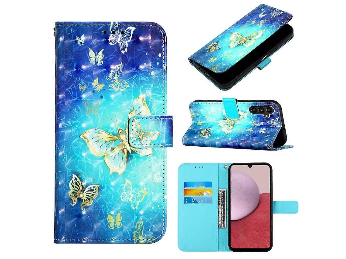 Capa De Celular Dobrável Horizontal Com Pintura 3d Para Samsung Galaxy A25 5g / A24