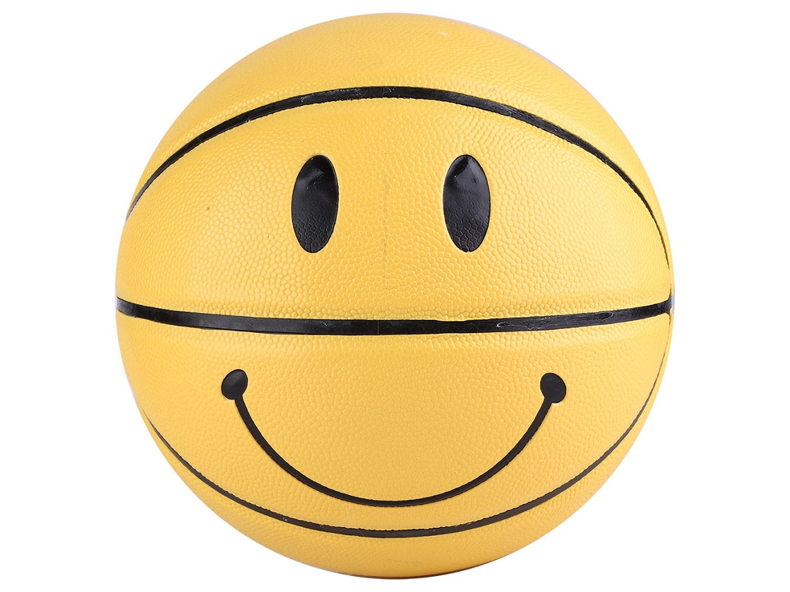 Balón de Basquete de Couro Resistente, Alta Elasticidade, Amarelo S/MARCA