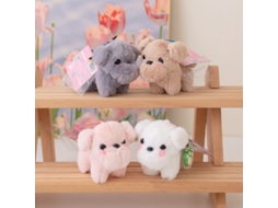 Chaveiro de Pelúcia de Cachorro Westie e Schnauzer, Mini Boneco de Pelúcia, Presente, Versão Suéter Roxo CHABERLU