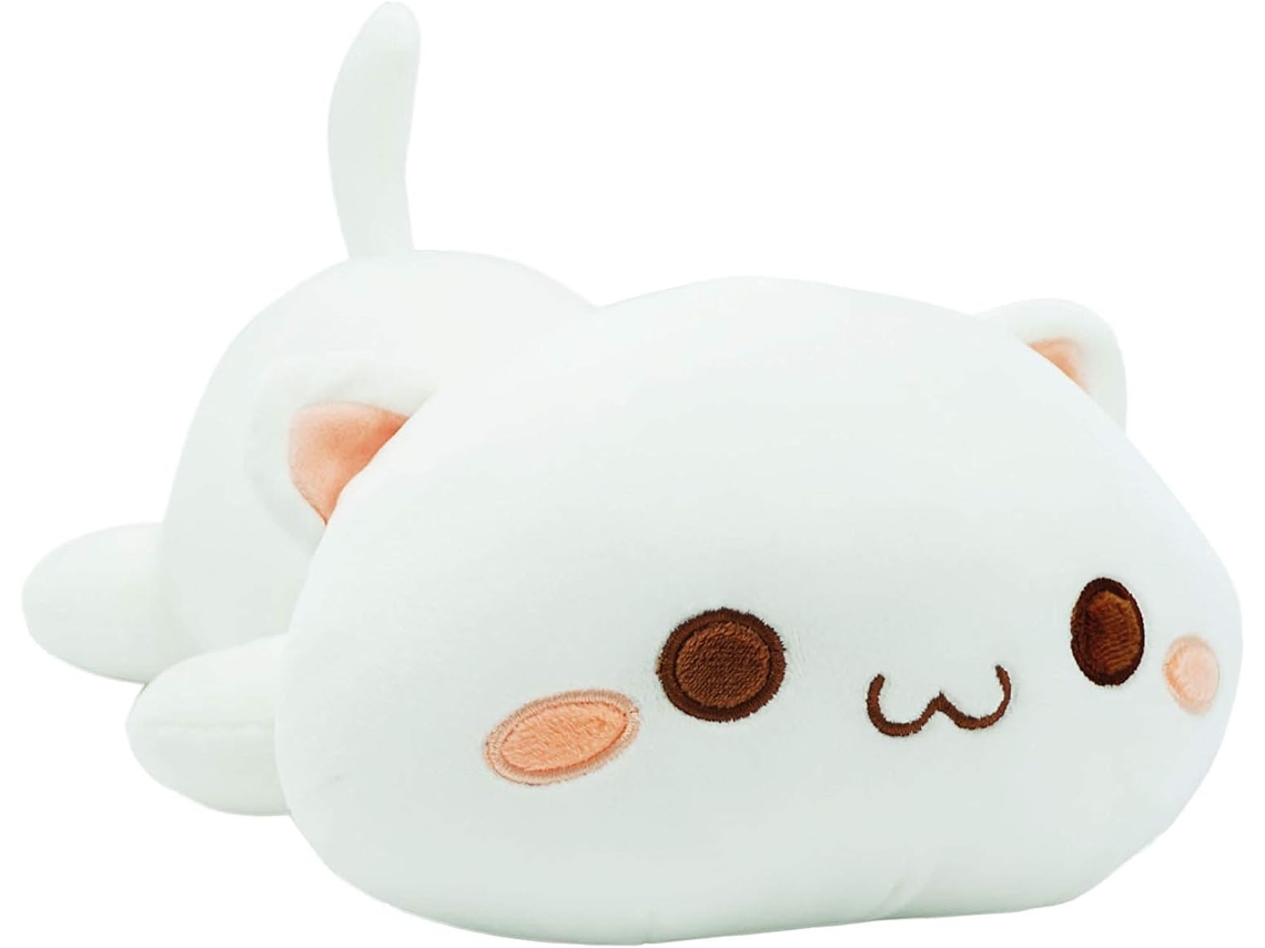 de Pelúcia Gatinho Fofo Bicho de Pelúcia para Animais de Estimação Gatinho Macio Anime Gato Travesseiro de Pelúcia para Crianças 12- JEDBESETZT