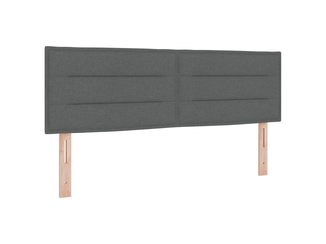 Conjunto 1 Cama Box Vidaxl Cinzento Tecido (200 X 160 Cm)
