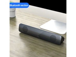 Soundbar Mali para computador, mini USB com Bluetooth, 3W, 3 polegadas