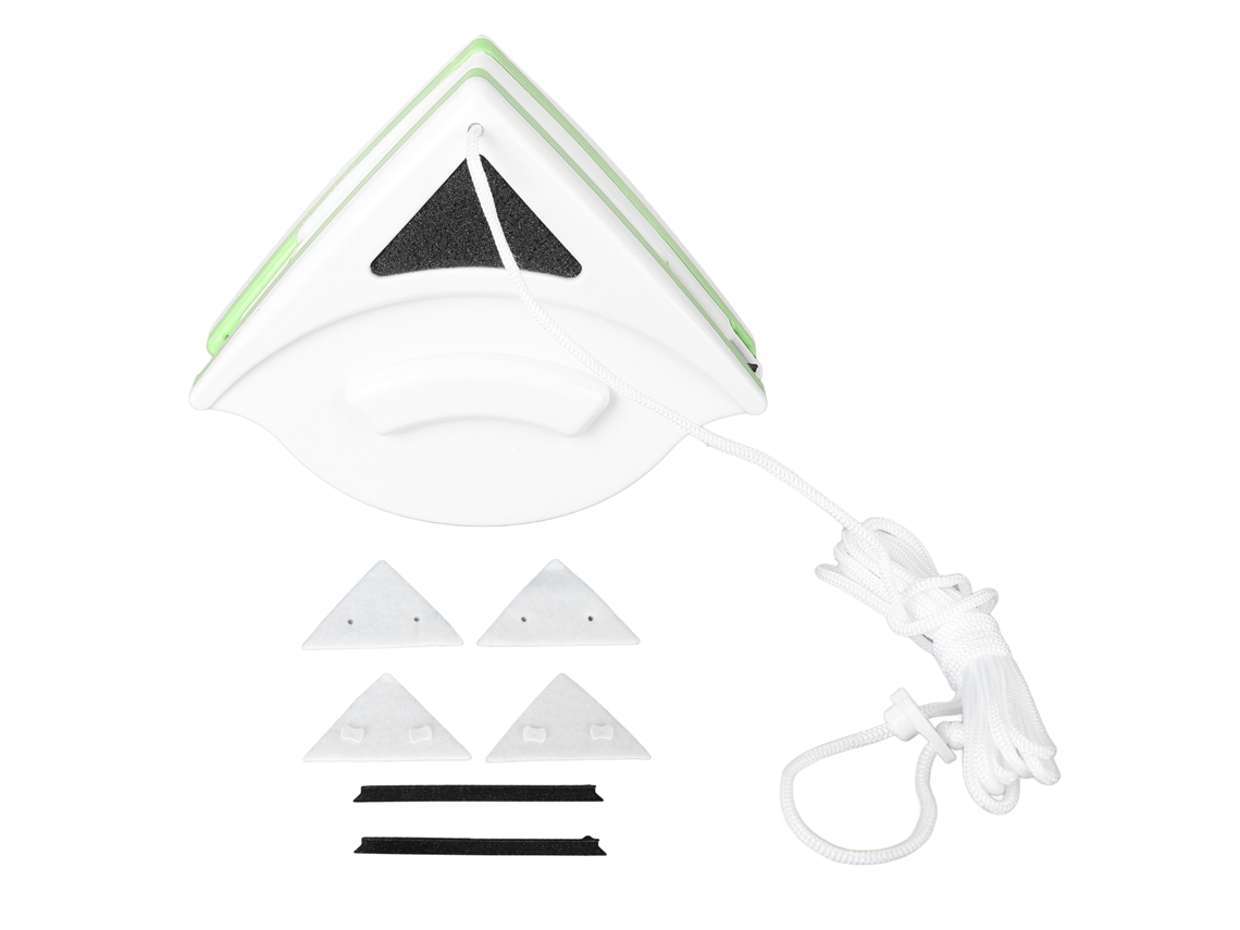 Limpador de janelas magnético de dupla face Baok com cabo ergonômico de plástico para residências altas de 20 a 30 mm