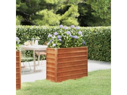 Vidaxl Canteiro De Jardim 100x40x77 Cm Aço Corten Cor Enferrujado