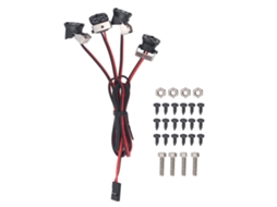 Mali luz Led para Carro Rc 16led 4 Faróis Alto Brilho para Crawler 1/10 Axial Scx10 90046 Redcat Gen8 Luz Azul