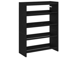 Shoe Rack, Shoe Racks Vidaxl Preto Madeira Processada (n/a)