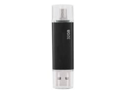 Pen Drive Usb De Alta Velocidade E Stick De Memória Usb, Preto, Uso Duplo.
