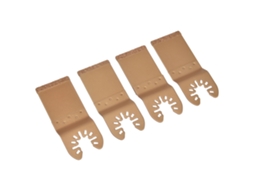 Conjunto de 4 lâminas de serra oscilante de carboneto, lâmina universal para ferramentas oscilantes, para perfuração de madeira e plástico.