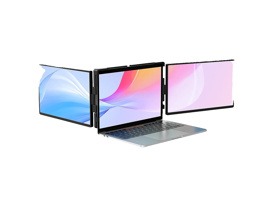 Monitor Portátil De Tela Tripla De 14 Polegadas, Display Full Hd 1080p, Telas Duplas Destacáveis Oem