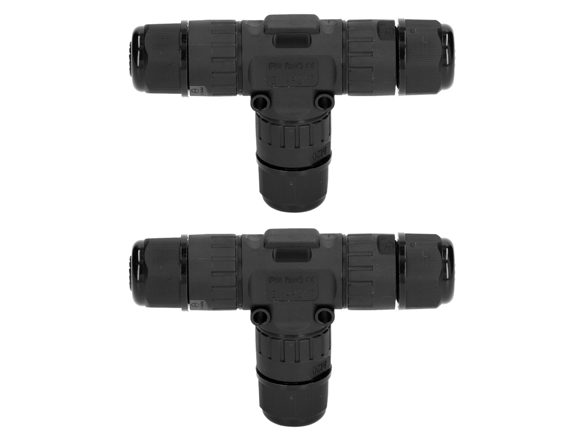 Primerox conector de caixa de derivação T, IP68, 3 vias, 450v, 16a, 9-12mm