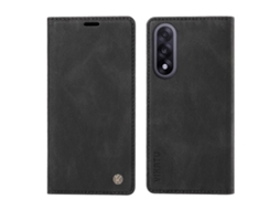 Capa De Couro Tkdaddy Para Oneplus Nord 5 5g / Oneplus Ace 5 Ultra 5g Yikatu Yk-004, Capa Tipo Carteira Com Toque De Pele, Preta