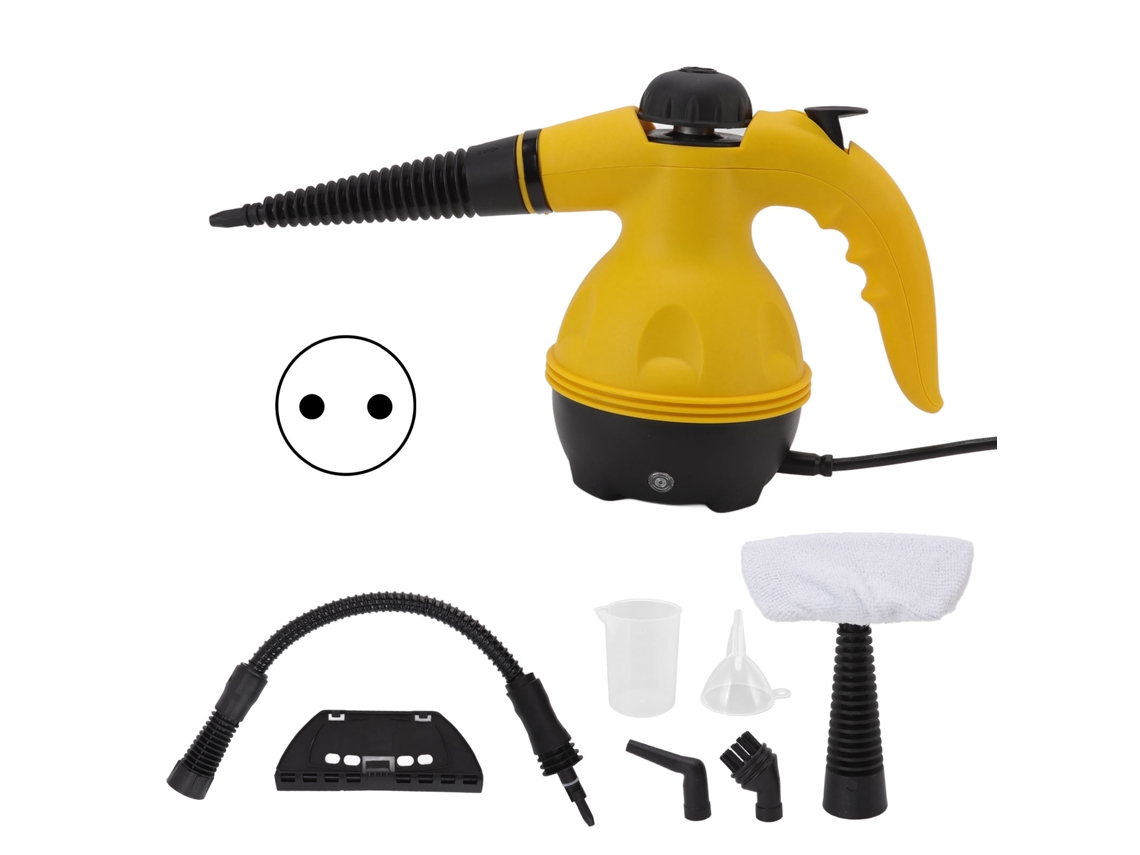 Limpador a Vapor Portátil 1000w Pressurizado 3,5bar Anti queimaduras Amarelo Preto Eu 220v