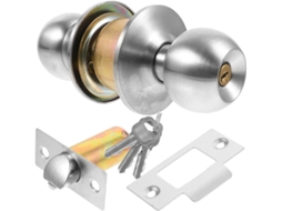 Conjunto De Fechadura Esférica Em Aço Inoxidável Holibanna, Substituição Residencial, Segurança Robusta Para Quarto Ou