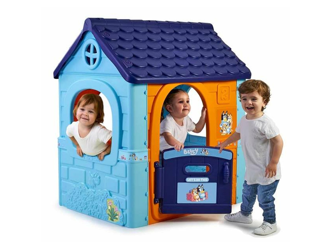 Casa de brincar FEBER Bluey House 142 X 85 X 108 Cm Azul e Laranja (Idade Mínima Recomendada: 2 anos)