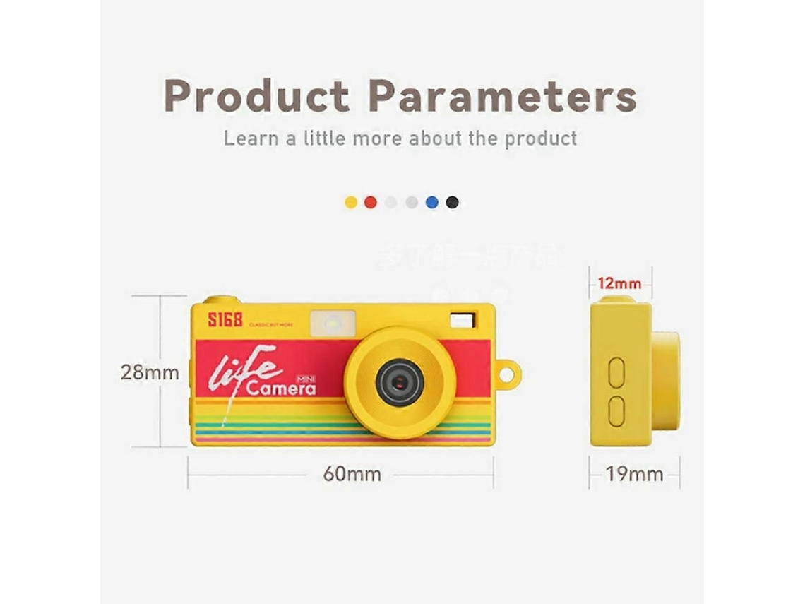 Câmera De Polegar Para Chaveiro, Mini Câmera De Ação Retrô 2k, Câmera Digital Ccd Com Flash E Gravação Em Loop.