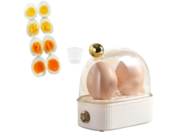 Cozedor De Ovos Elétrico Para 2 Ovos, Panela De Pressão Automática E Vaporizador Com Temporizador, Eletrodoméstico De Cozinha Removível(branco)