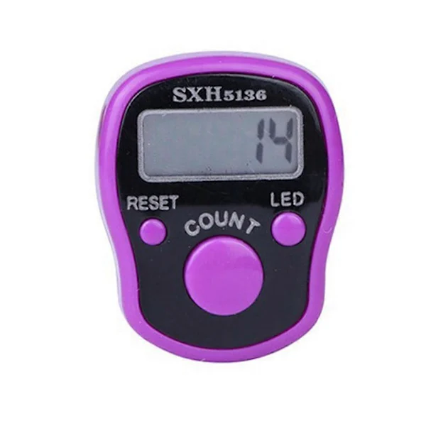 Contador de Dedo Muçulmano Led, Contador de Mão, Tasbih Digital BRILVIBERA