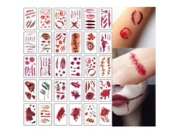 Adesivos de Tatuagem de Cicatriz com Sangue Fake Nova Line