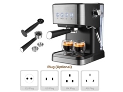 Máquina De Café Laxiscreed Italiana, 1050w, Alta Pressão E Função De Espuma De Leite