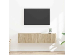 Vidaxl Armário De Tv De Parede 2 Pcs Sonoma 60 X 31 X 29,5 Cm