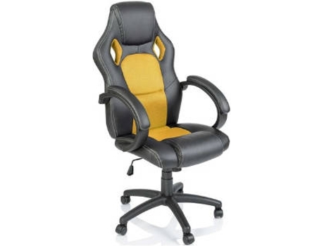 Cadeira Gaming TRESKO D6015C (Amarelo)