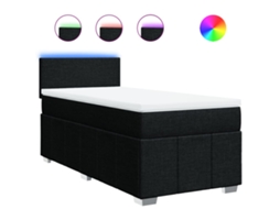 Box Spring Bed, Box Spring Beds Vidaxl Preto Tecido (80 X 200 Cm)