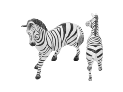 Primerox modelo de Zebra Realista com Design Exquisito Pvc Brinquedo Educativo para Crianças 3+