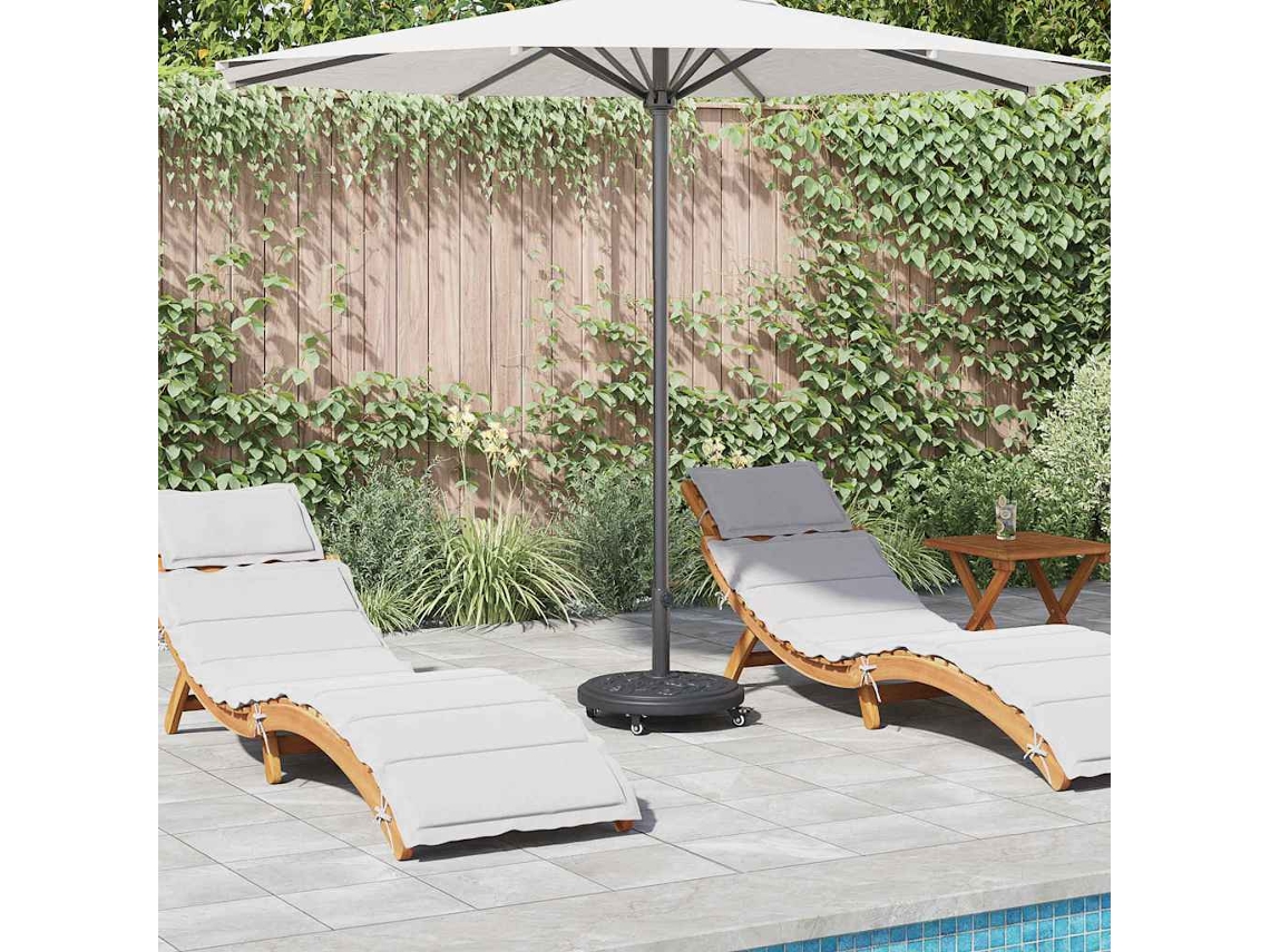 Vidaxl Base Para Chapéu De Sol Art Deco Preto Ø 45 X 39,5 Cm Ferro