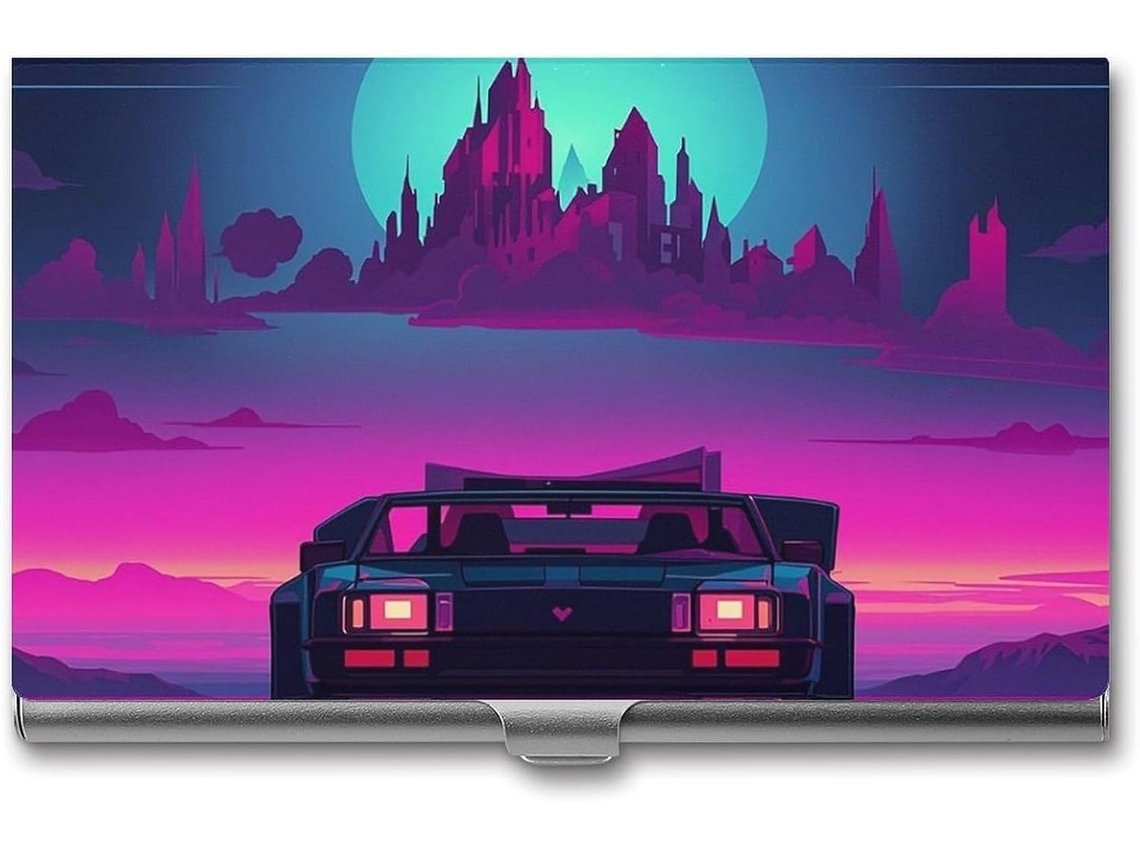Porta de Visita Mental Retrowave Estojo Fino | S/MARCA