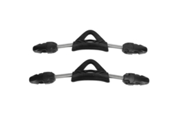 Yncm-cinta De Pé De Mergulho Aço Inox Com Fivelas 2pcs Preto S