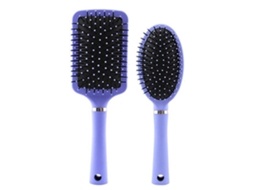 Escova de Cabelo para a Maioria dos Tipos de Cabelo Elimina Nós e Reduz a Quebra
