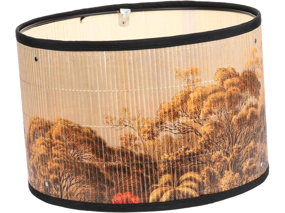 Lustre De Teto Retrô Em Bambu E Metal, Luminária Suspensa, Iluminação Suave Para Sala De Estar E Quarto.