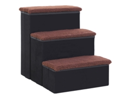 Escada , 3 Degraus, 48 Cm De Altura, Dobrável De Estimação De Pequeno E Grande Porte, , Rampa Para Auxílio Para Subir