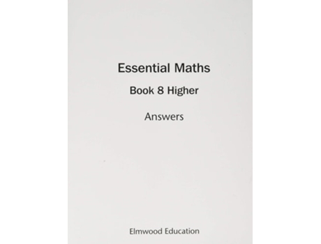 Livro Essential Maths 8 Higher Answers de Michael White e David Rayner (Inglês)