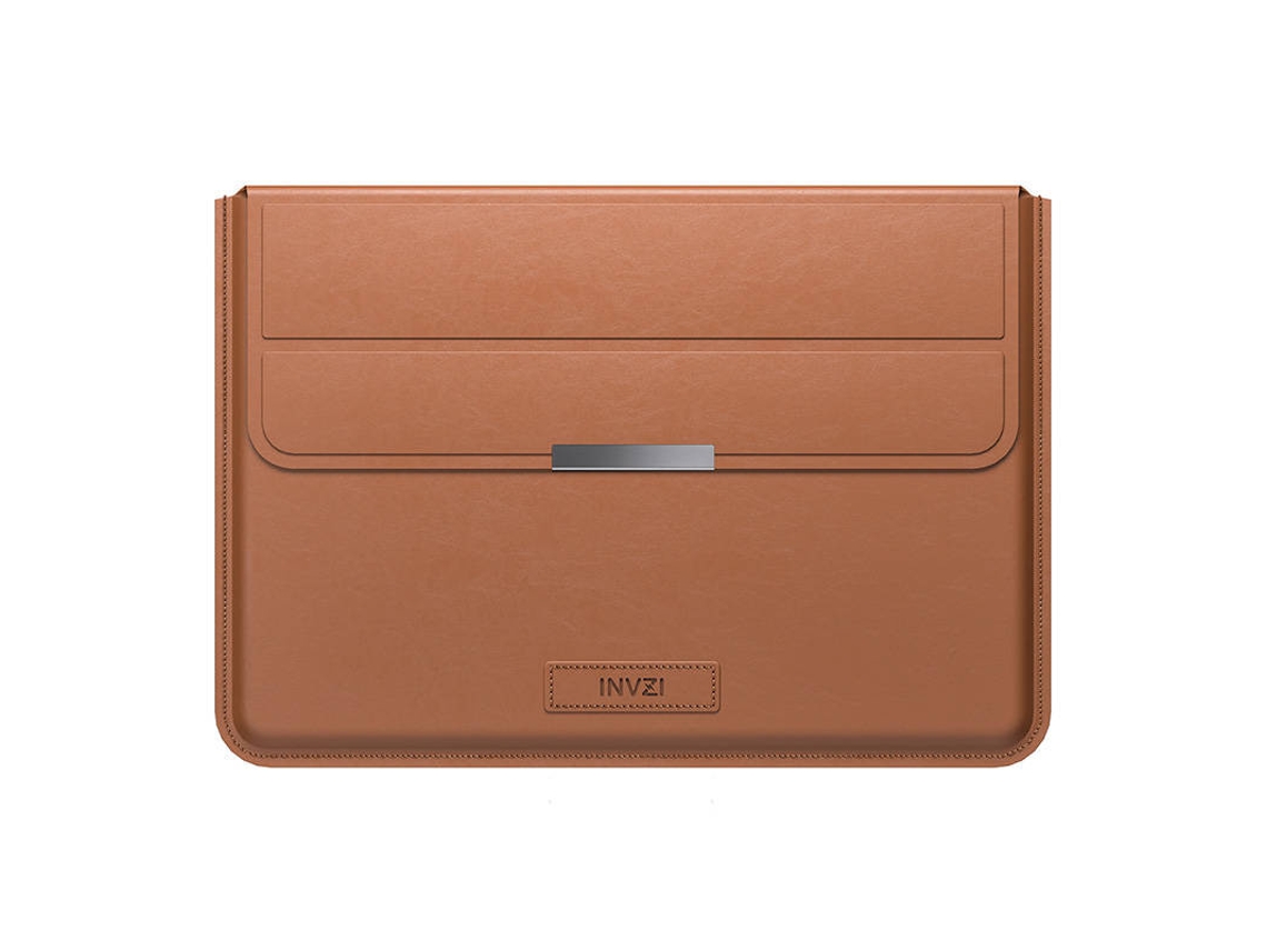 Capa De Couro Invzi Para Macbook Pro Air 13 14 Com Função De Suporte