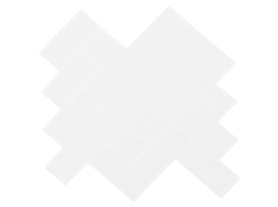 Vidaxl Azulejo Chevron 50 Unid. Branco 30 X 30 Cm Poliuretano E Pet