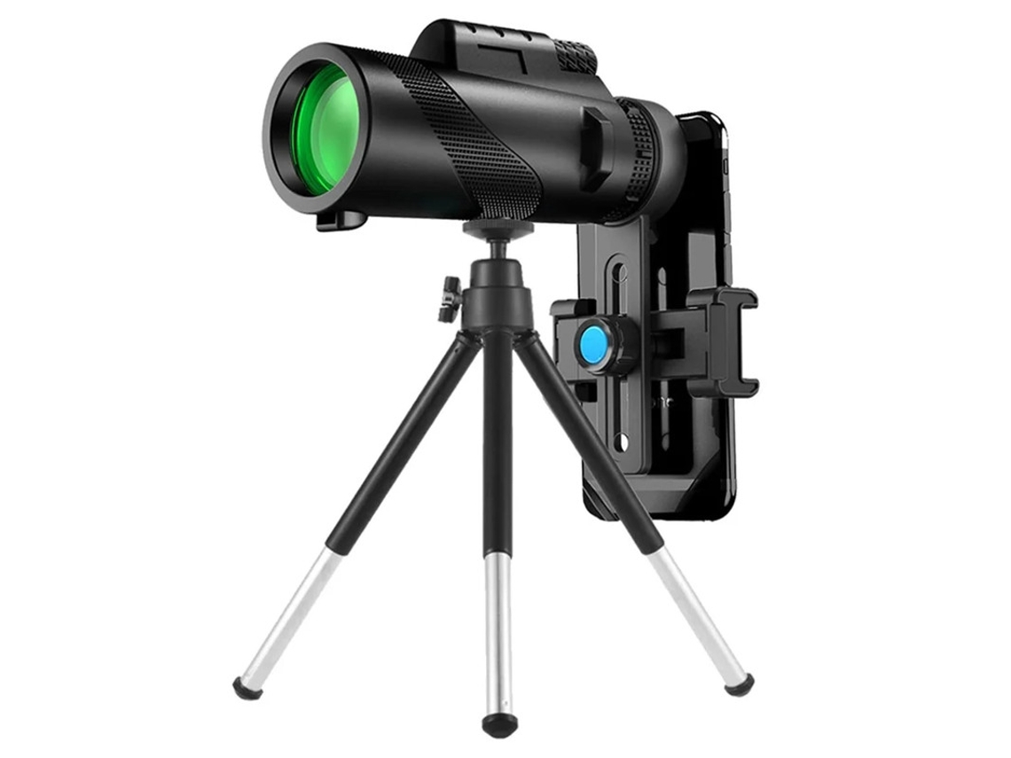 Telescópio Monocular De Alta Definição 50x60 Adaptador E Tripé Para Adulto E Smartphone Telescópio Monocular De Visão Noturna Para Caça Bestvite