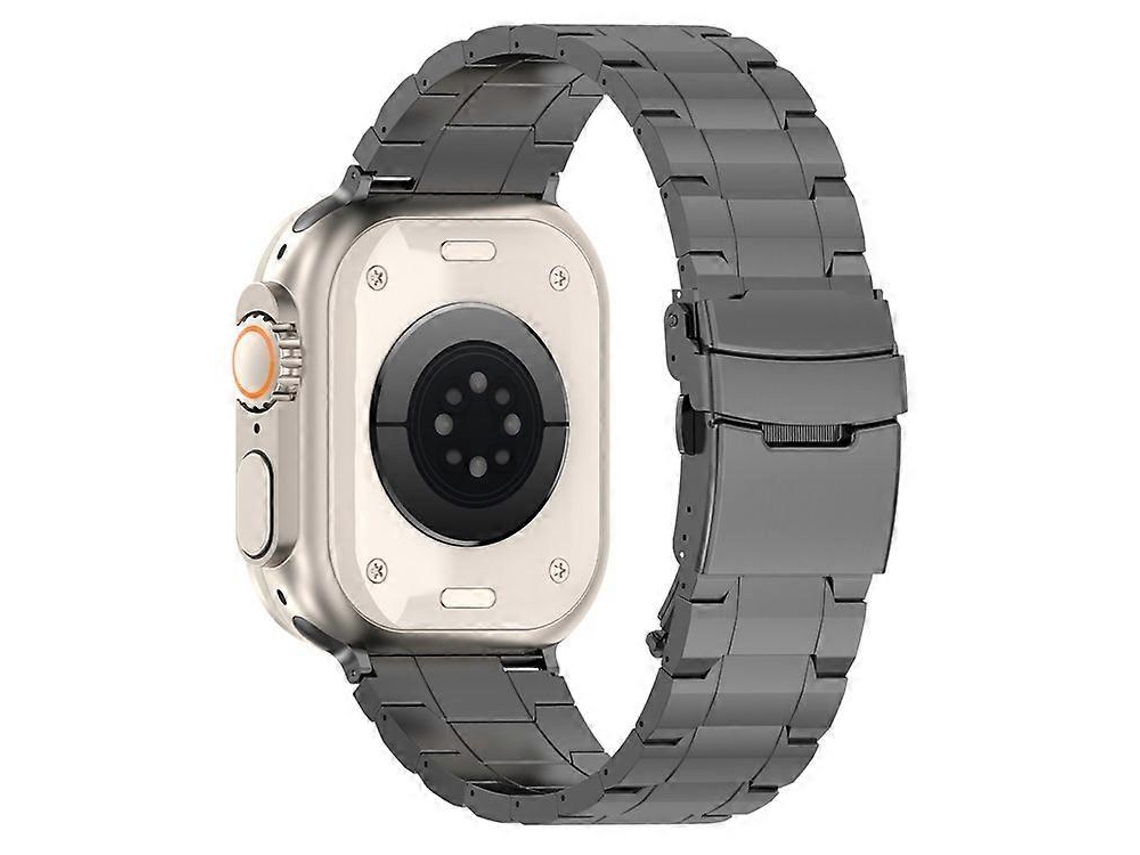 Pulseira De Aço Titânio Compatível Com Apple Watch Series 9, 8, 7, 41 Mm / 6, 5, 4 Se , Se (2022), Se 40 Mm / 3, 2, 1, 38 Mm Facpoet (2023)