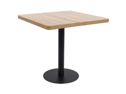Vidaxl Mesa Bistrô 80x80 Cm Mdf Castanho-claro