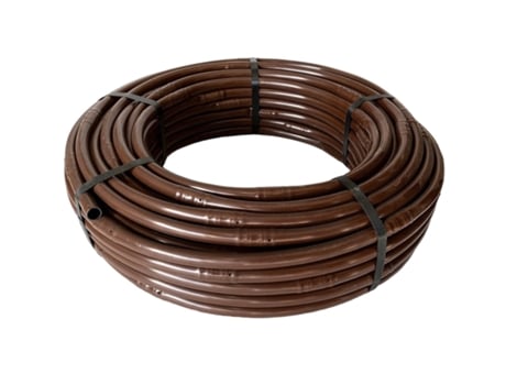 Tubo de 16Mm com Conta-Gotas a Cada 33Cm. Castanho. Bobina 100 Mts Oferta Exclusiva