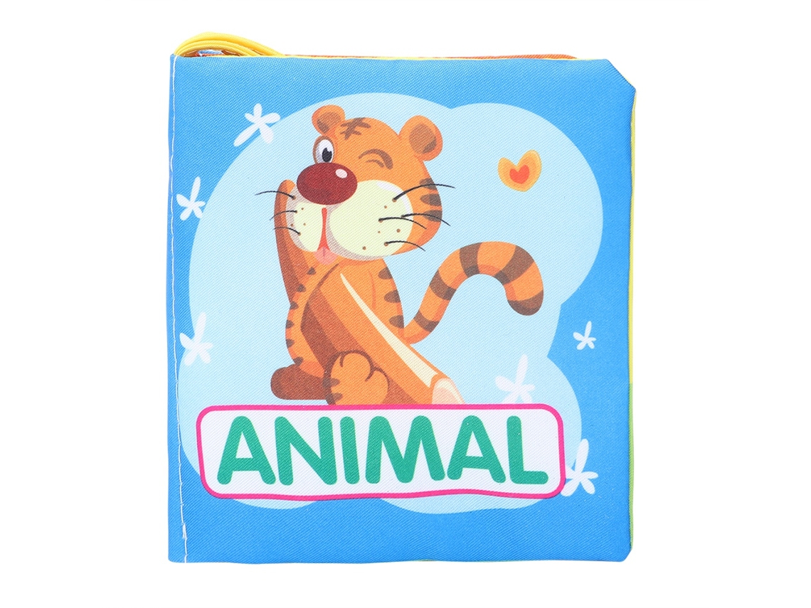 Mali livro de Tecido para Bebê com Rabiscos Soft Activity Educação Seguro Presente 10x10cm