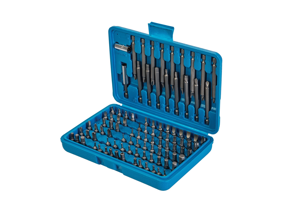 Juego De Puntas De Seguridad, 98 Pzas Hexagonal 1/4 Silverline