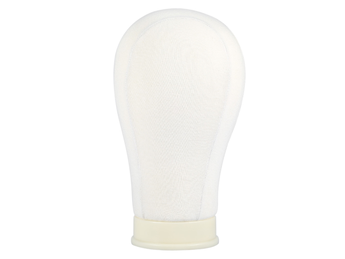 Cabeça De Manequim Para Peruca De Pu Branca De 20 Polegadas (com Acesso A Pinos Para Criação De Penteados) + Eoocoo